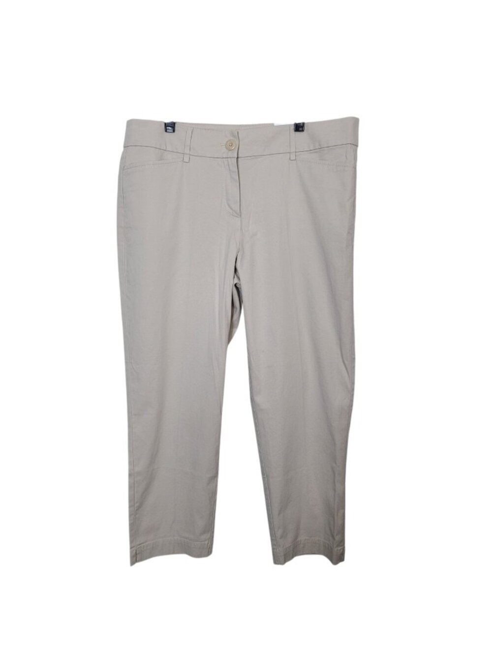 Ann Taylor Loft Original Crop Pants Khaki Sz 10 NWT Mid Rise Chino Trousers